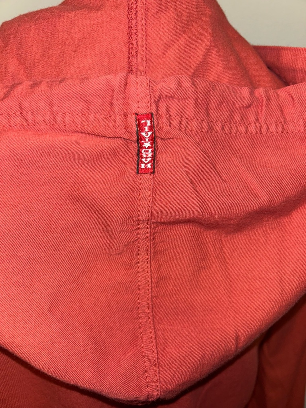 NEW Hard Tail Forever Women's Hooded Button-Front Cropped Jacket Rust Red Sz M - Picture 7 of 8